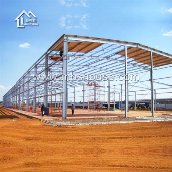 estructura de acero pesada prefabricada personalizada que construye para el almacén