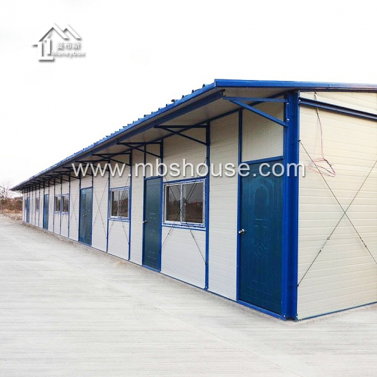 casa de estructura de acero prefabricada para vivienda de trabajo / dormitorio de campamento / vivienda de refugio