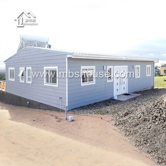 chalet prefabricado de la casa modular del marco ligero de acero del bajo costo