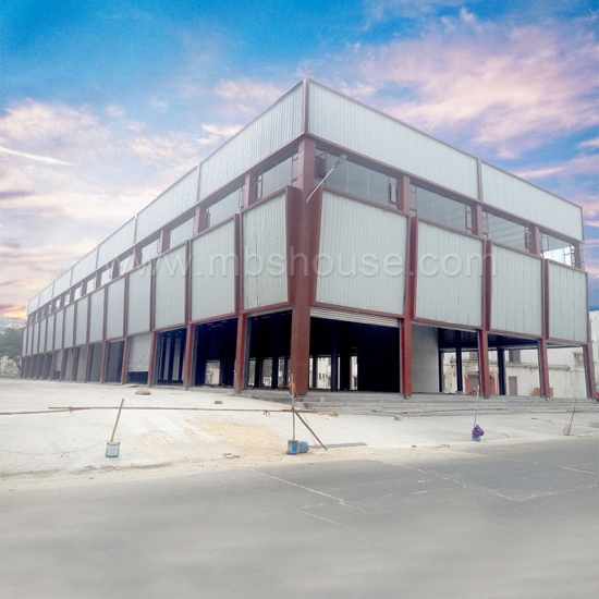 construcción de acero ligero de diseño nuevo edificio de almacén industrial