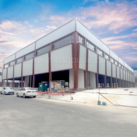 construcción de acero ligero de diseño nuevo edificio de almacén industrial