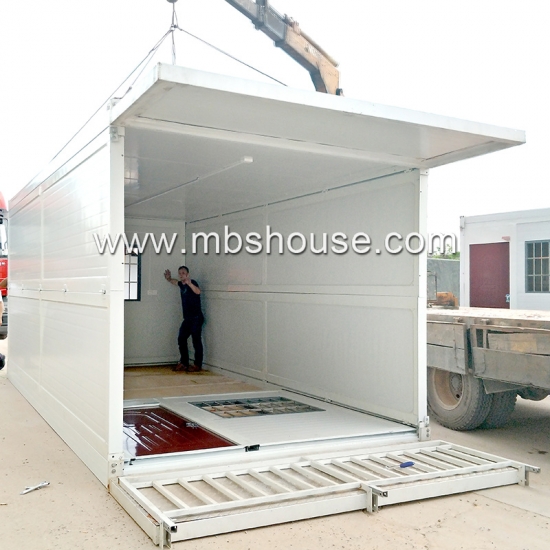 fácil montaje doble piso prefabricado móvil plegable casa contenedor