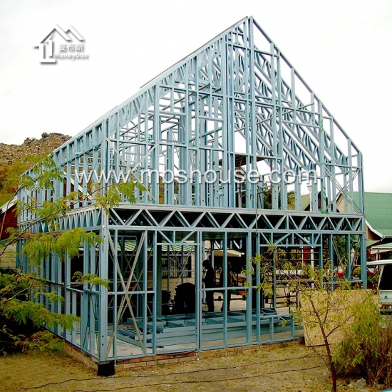 estructura de acero prefabricada de la vivienda modular moderna de lujo que construye para vivir