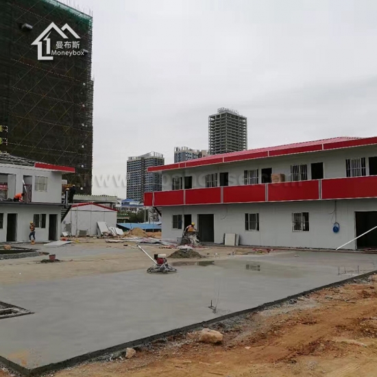 fábrica de China modular prefabricada estilo t casa en el sitio de construcción