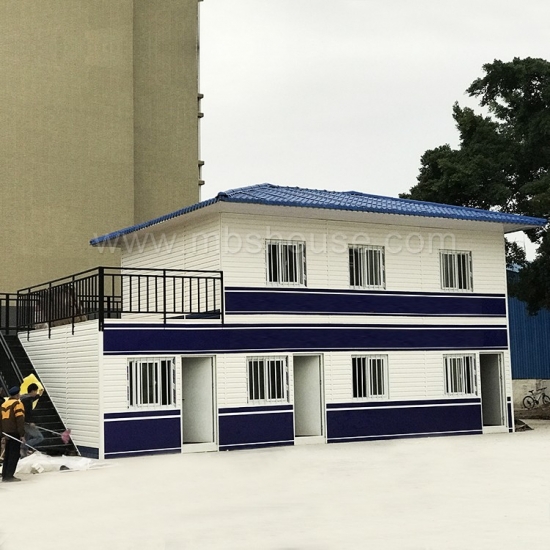 Casa de guardia de contenedores prefabricados de dos pisos