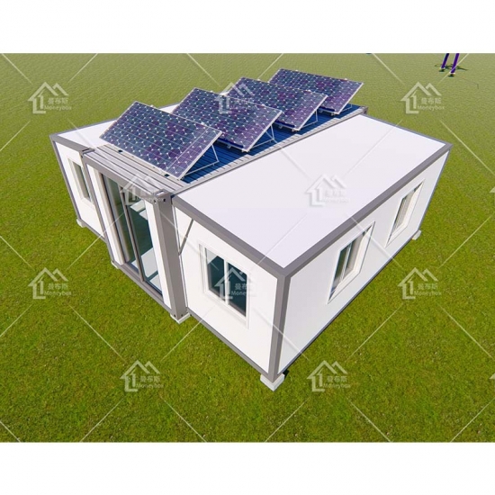 Casa de contenedores expandible de hospital móvil de panel solar modular de 20 pies